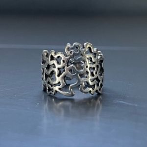 Geniune Sterling Silver Tous Bear Ring SZ 6